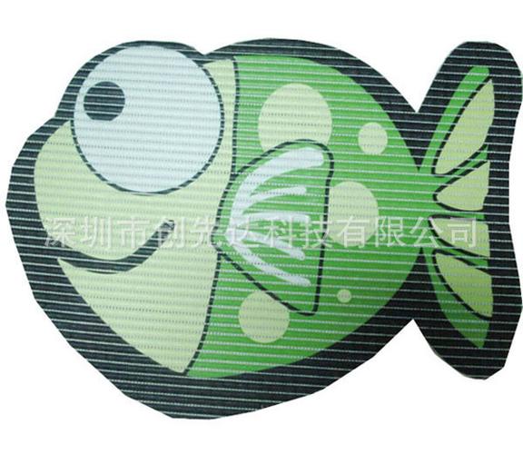 广东深圳供应大量出售 可爱卡通大眼鱼防滑地垫 时尚pvc卡通地垫 可定